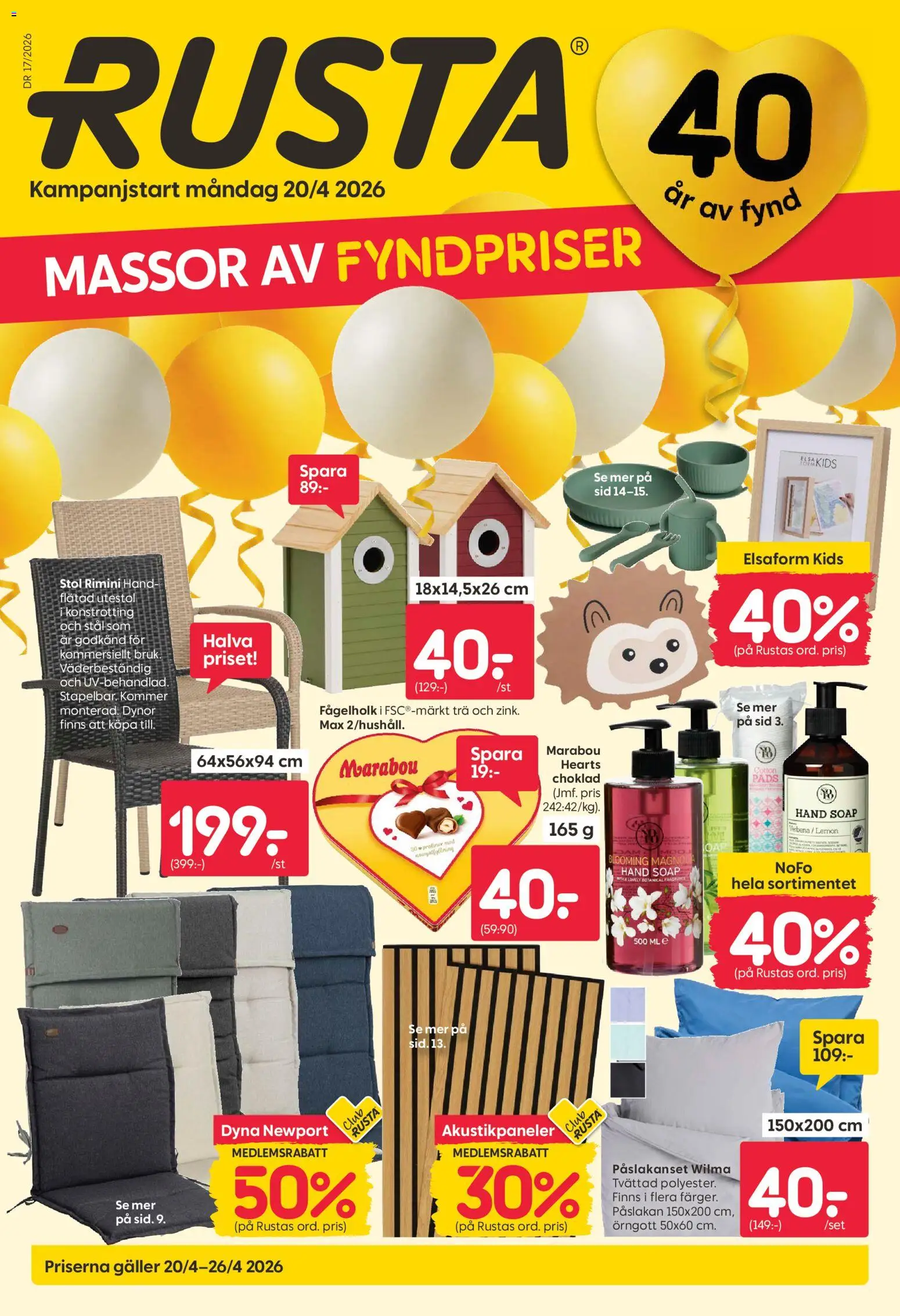 Förhandsgranska reklamblad Rusta erbjudanden från butik Rusta gäller från 20/04/2026