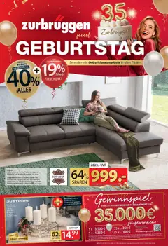 Vorschau von dem Prospekt des Geschäftes Zurbrüggen, gültig ab dem 17.10.2025