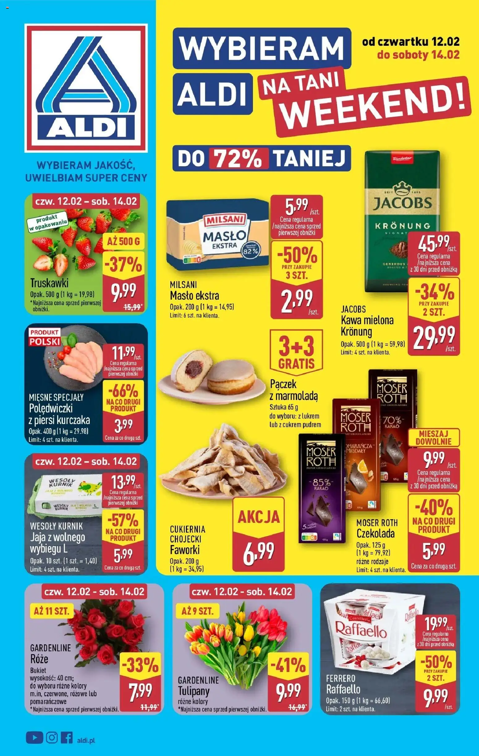 Pogląd gazetki "Okazje na weekend" ze sklepu Aldi ważnej od 12.02.2026
