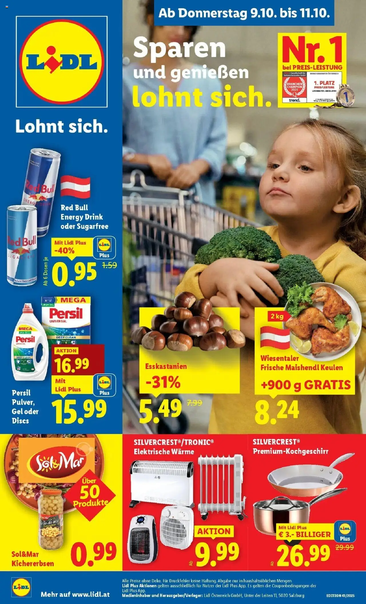 Vorschau der Angebote: Lidl Wien, Langenzersdorf, Zwettl gültig ab 09.10.2025