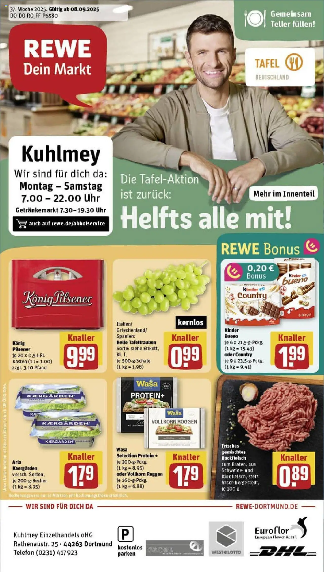 REWE Prospekt ab 07.09.2025 nächste Woche - Prospekt Dortmund	