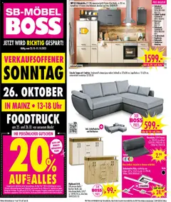 Vorschau von dem Prospekt des Geschäftes SB Möbel Boss, gültig ab dem 25.10.2025