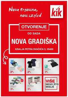Pregled letka KiK katalog do 05.10.2025 trgovine Kik vrijedi od 01.10.2025