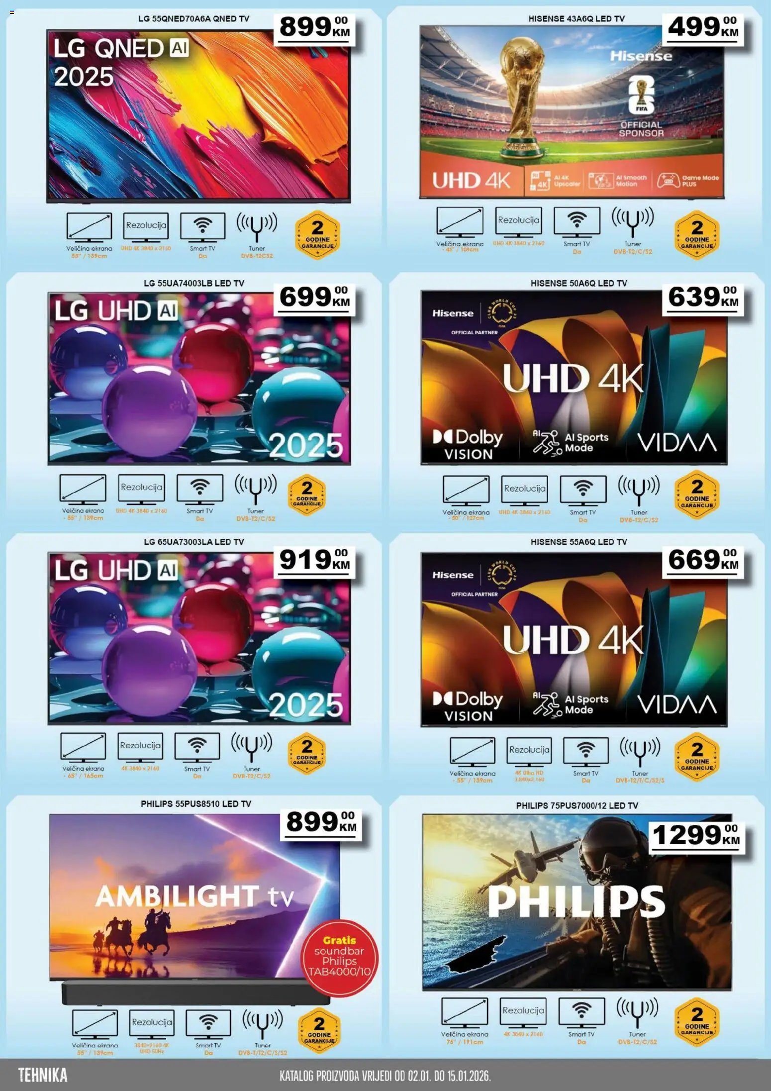 Pregled letka Katalog trgovine Prodex vrijedi od 2026.01.02