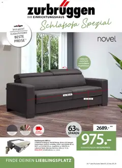 Vorschau von dem Prospekt des Geschäftes Zurbrüggen, gültig ab dem 12.09.2025