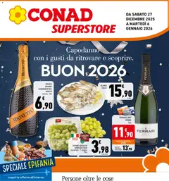 Anteprima dell'opuscolo Volantino Superstore Lazio dal negozio Conad valido da 27/12/2025