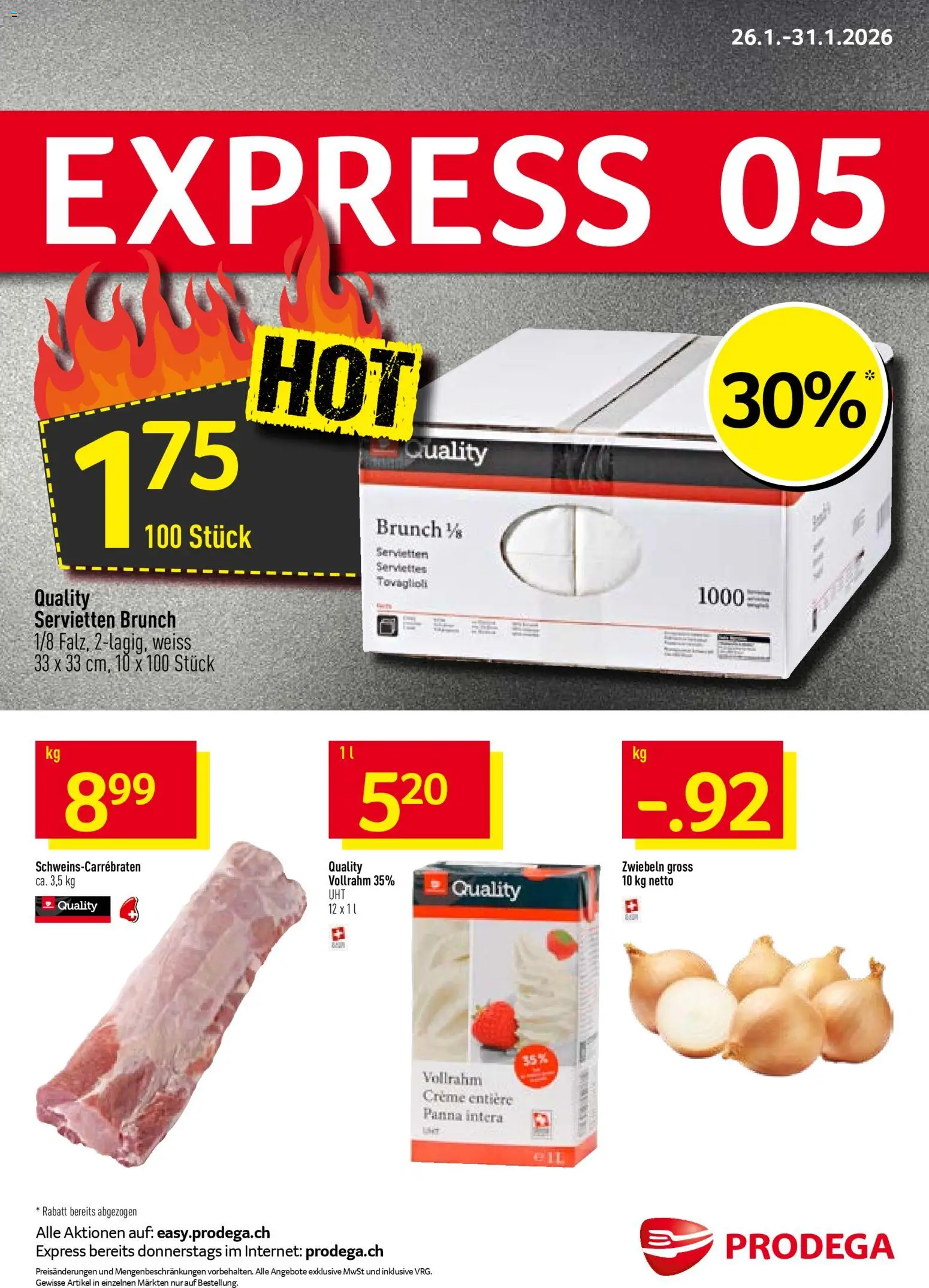 Vorschau des Merkblatts Aktionen vom Shop Prodega gültig von 26.01.2026 bis 31.01.2026