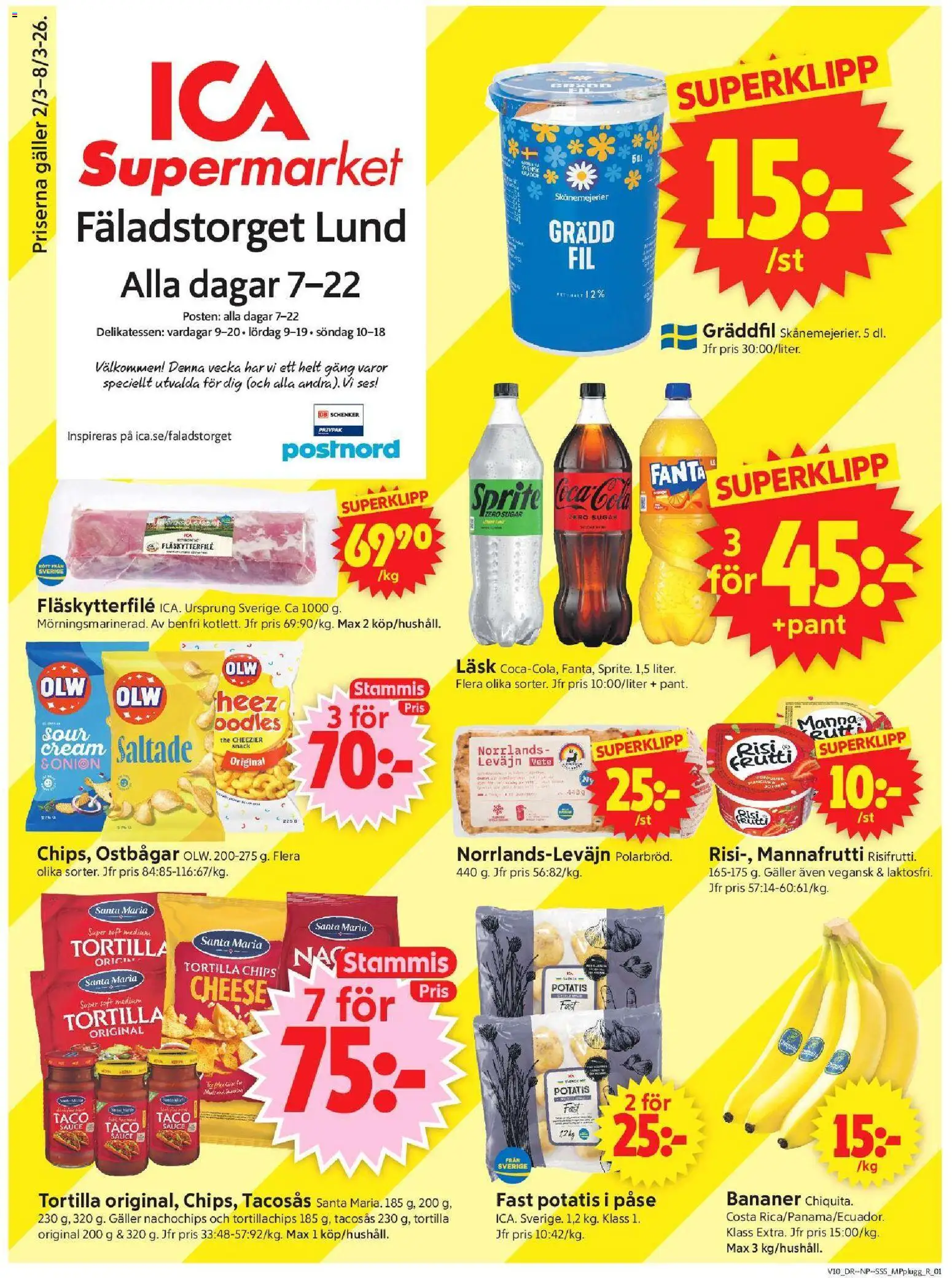 Förhandsgranska reklamblad Lund från butik ICA Supermarket gäller från 02/03/2026