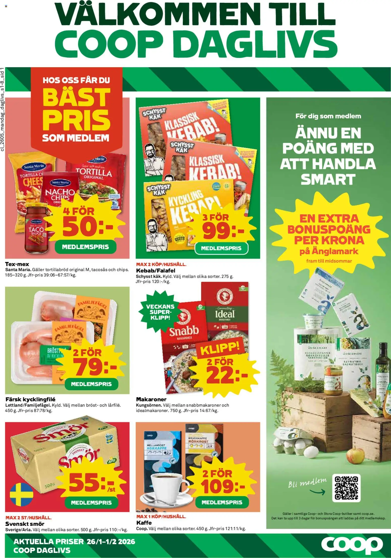 Förhandsgranska reklamblad Aktuella reklamblad Coop Forum från butik Coop Forum gäller från 26/01/2026