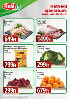 Reál - Bevásárló hétvége - Kisalföld megtekintése, amely érvényes 2026.01.22.-től