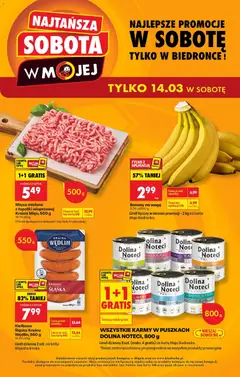 Pogląd gazetki "Biedronka gazetka - Najtańsza sobota" ze sklepu Biedronka ważnej od 14.03.2026