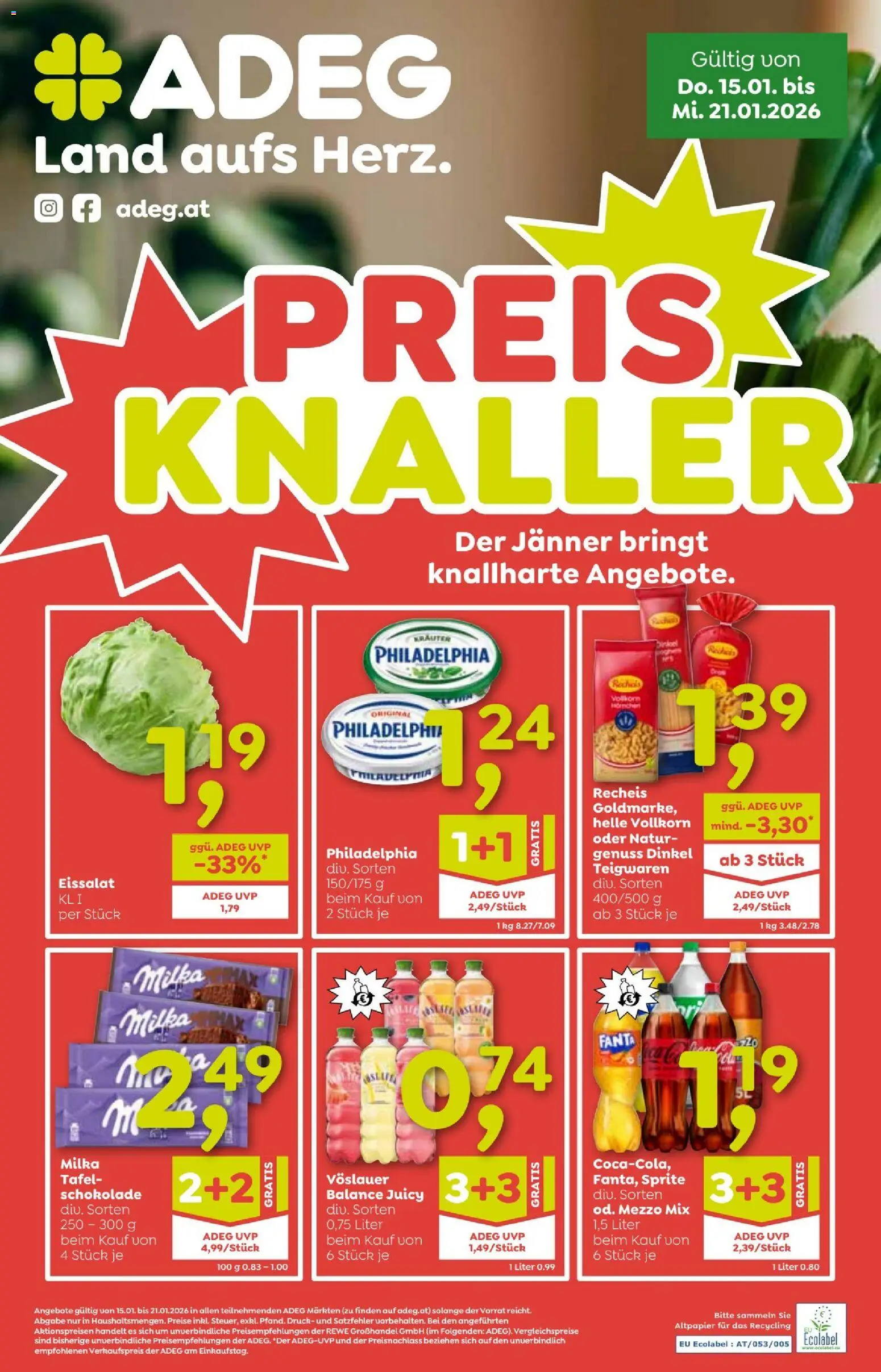 Vorschau der Angebote: ADEG Flugblatt gültig ab 15.01.2026