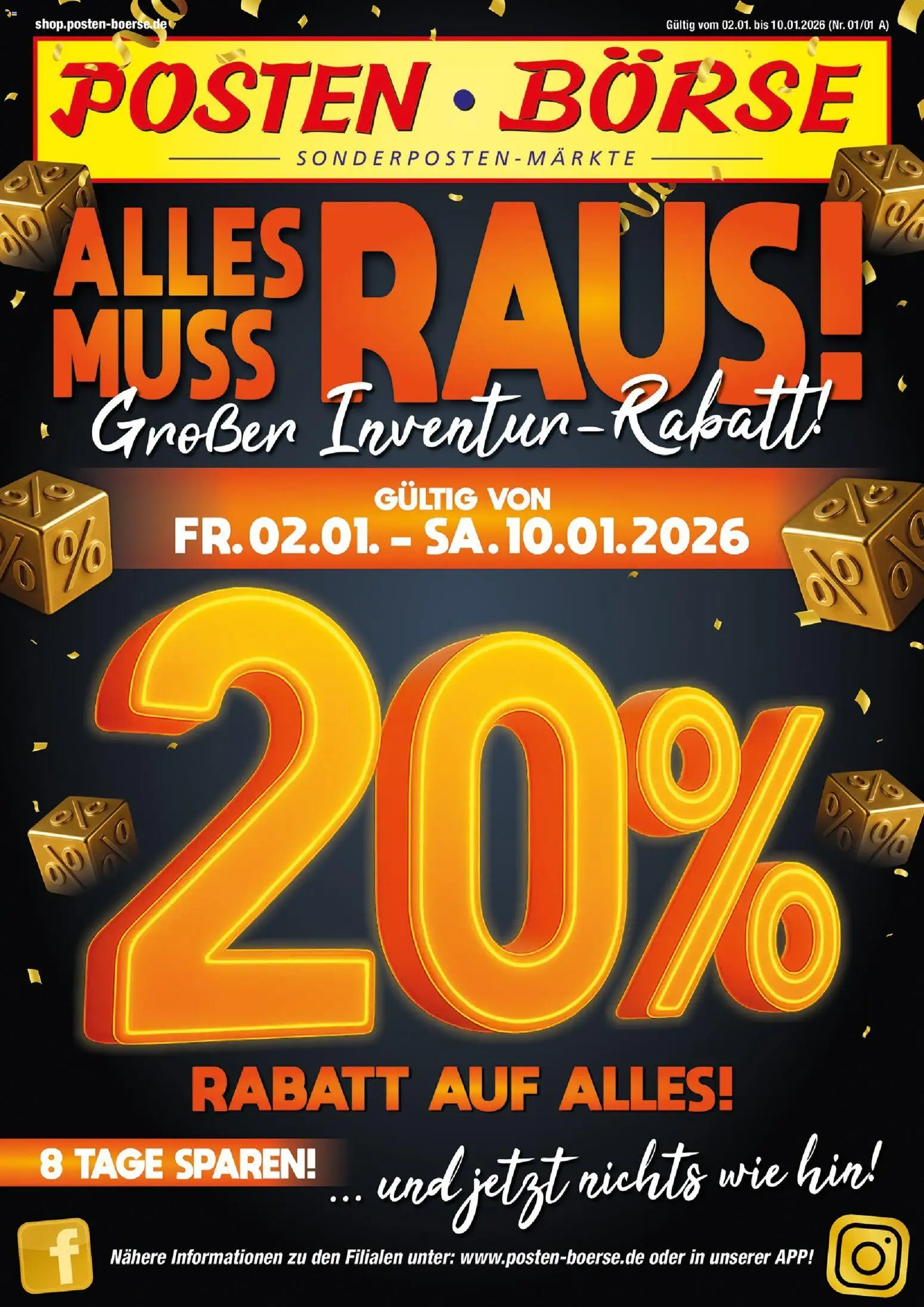 Vorschau von dem Prospekt des Geschäftes Posten Börse, gültig ab dem 02.01.2026