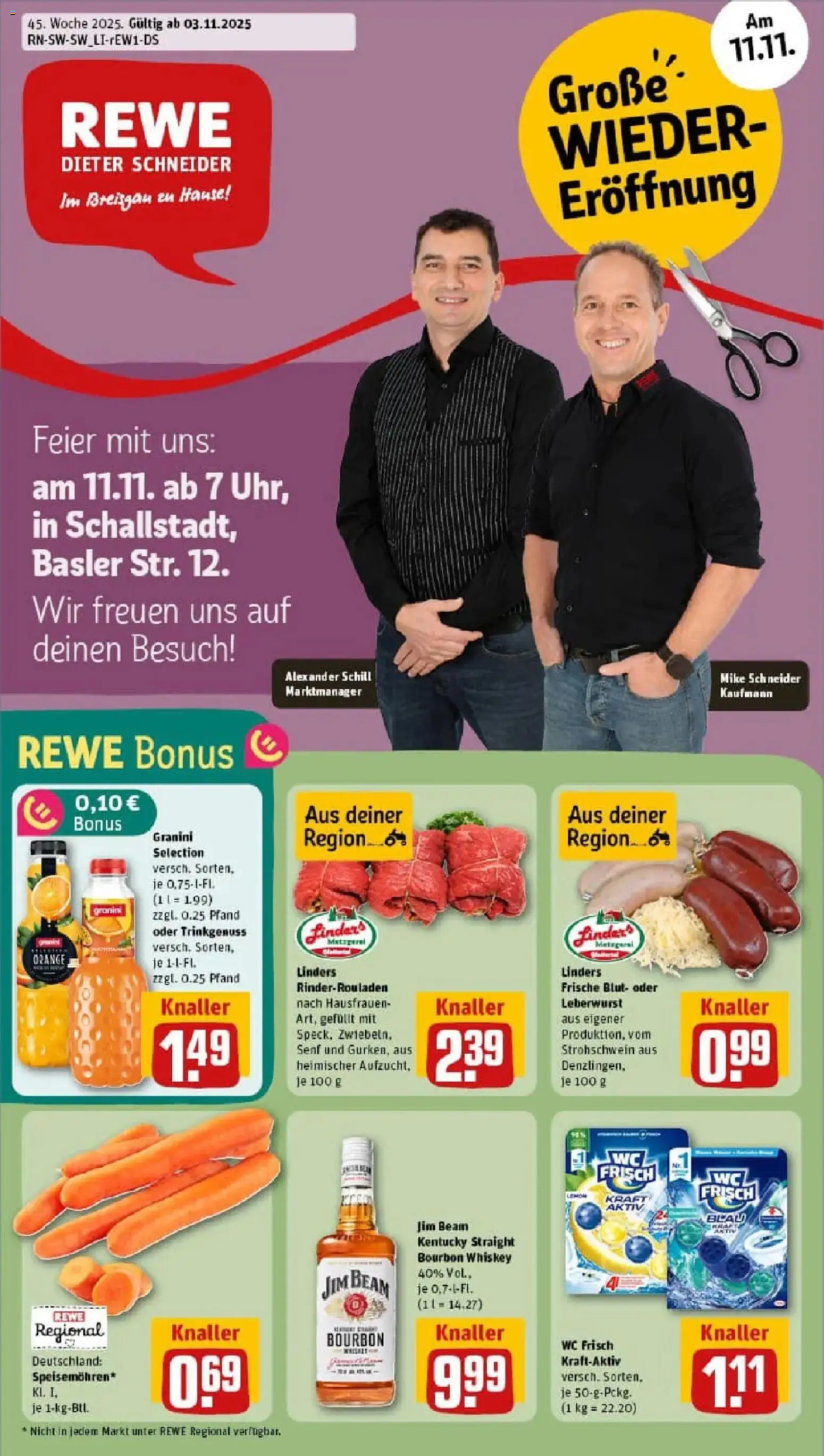 Vorschau von dem Prospekt des Geschäftes Rewe, gültig ab dem 02.11.2025