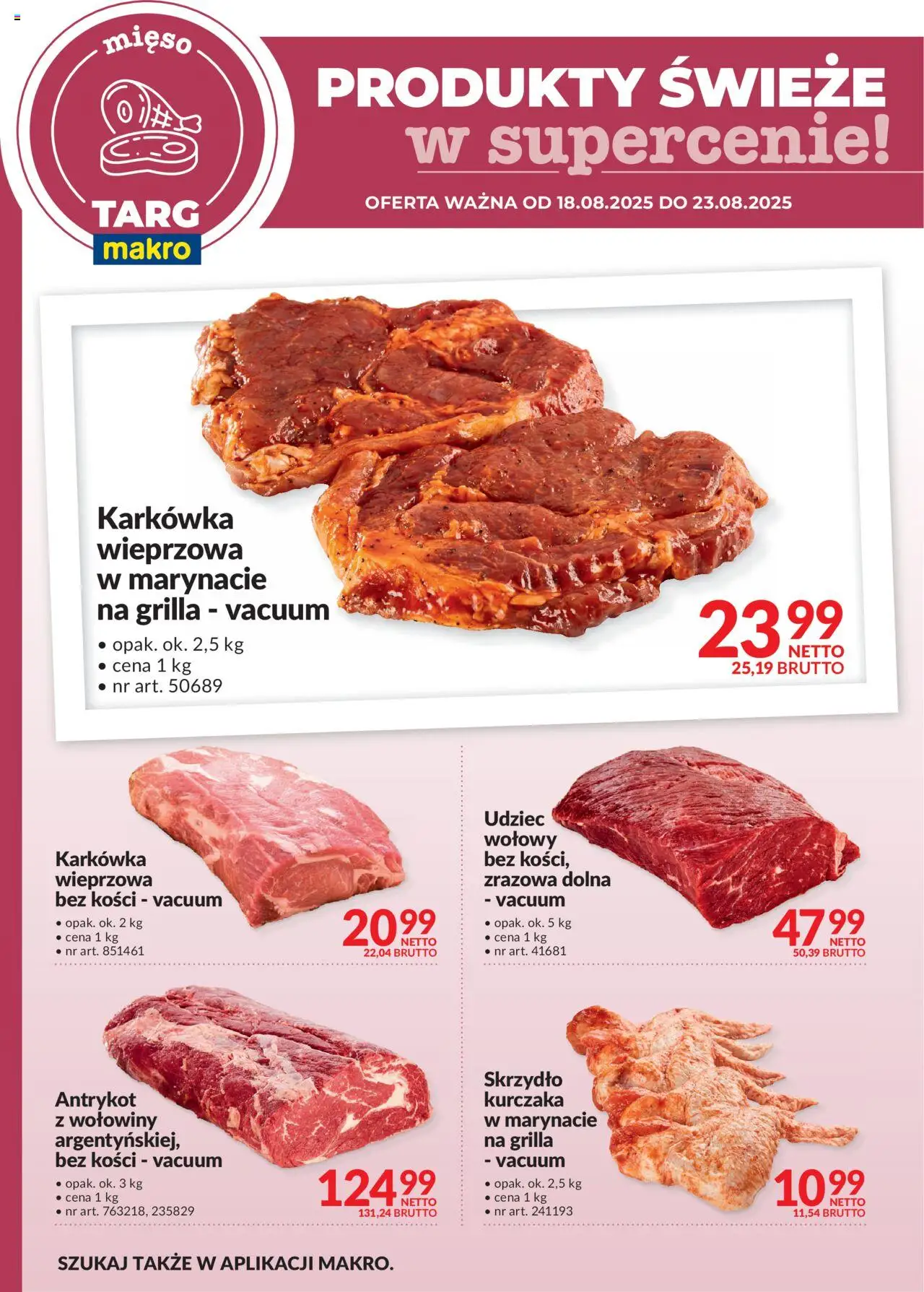 Makro Produkty świeże w supercenie od 18.08.2025 - Nowa Gazetka - Numer strony 1