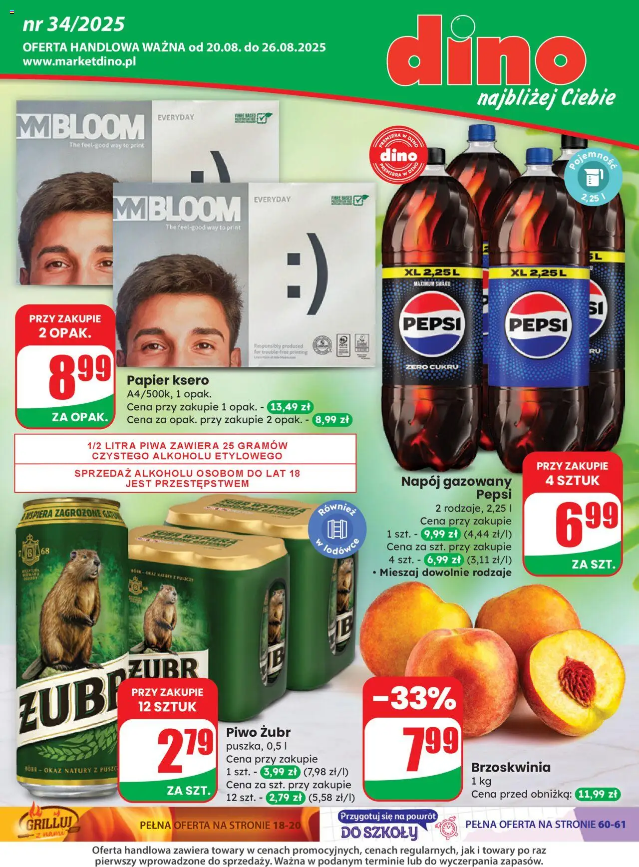 Dino gazetka 20.08.2025 - Aktualna gazetka promocyjna, akcje - Numer strony 1