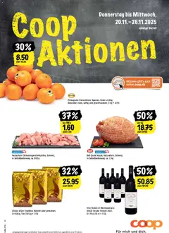 Vorschau des Merkblatts Aktionen vom Shop Coop gültig von 20.11.2025 bis 26.11.2025