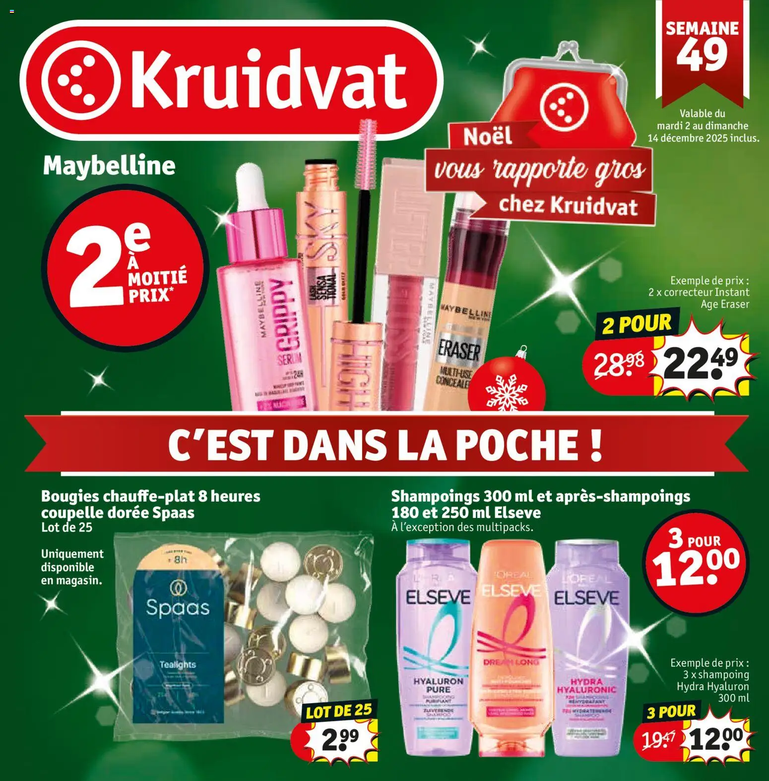 Voorbeeld van Folder de la semaine 49 van winkel Kruidvat geldig vanaf 02/12/2025
