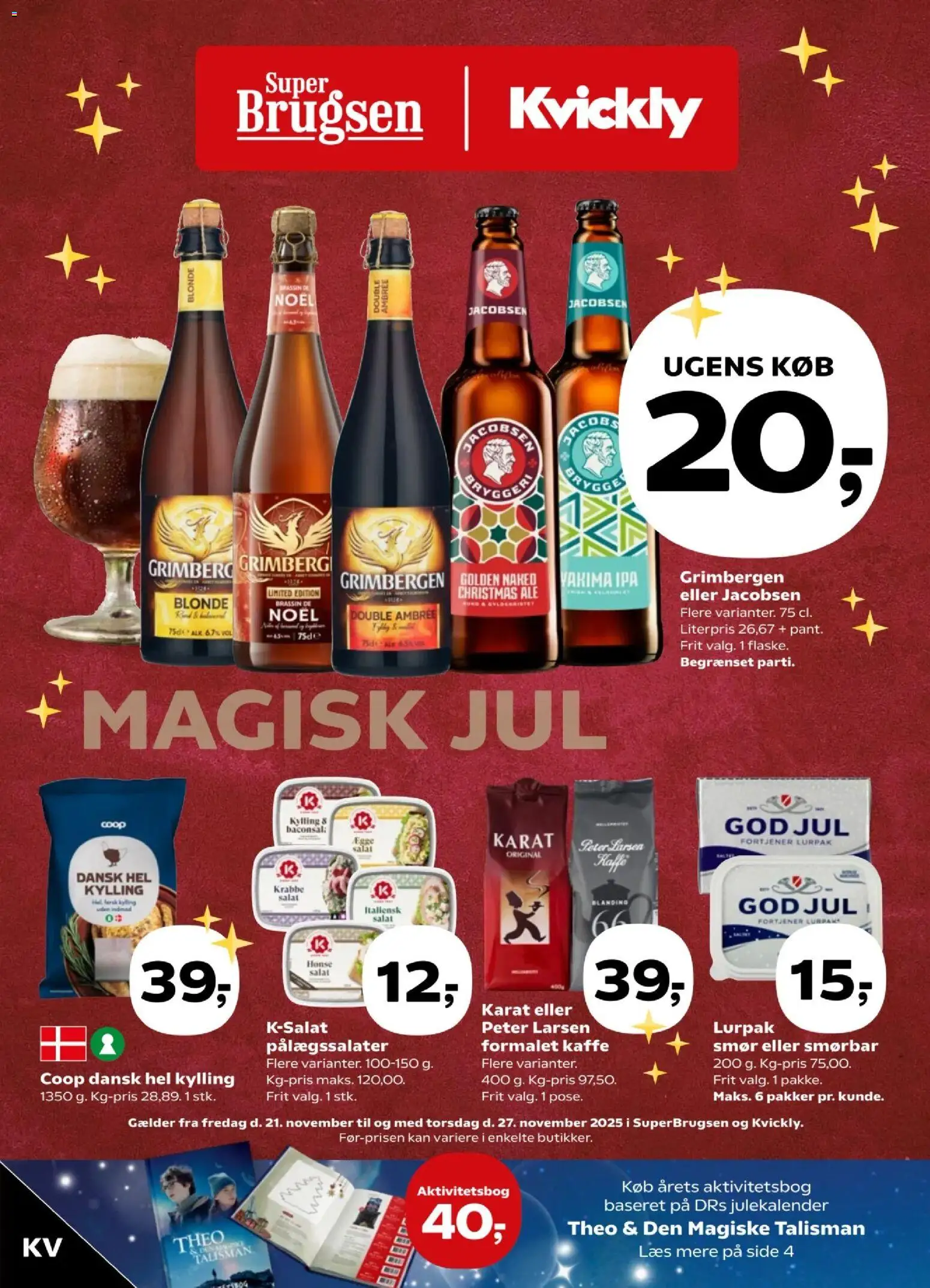 Eksempel på tilbudsavis Tilbudsavis fra butik Kvickly gyldig fra 21/11/2025