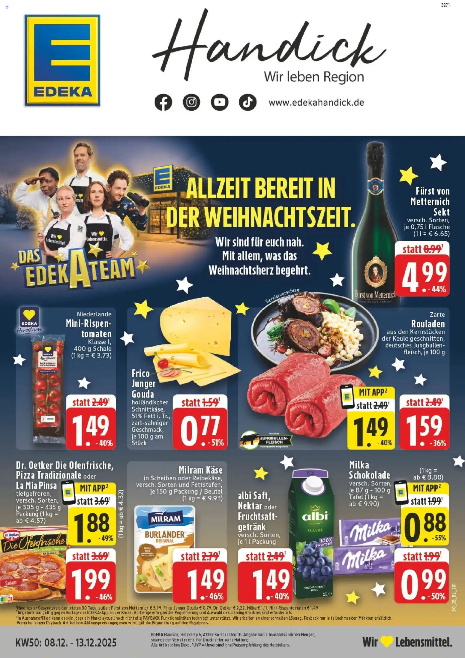 Vorschau von dem Prospekt des Geschäftes Edeka, gültig ab dem 07.12.2025