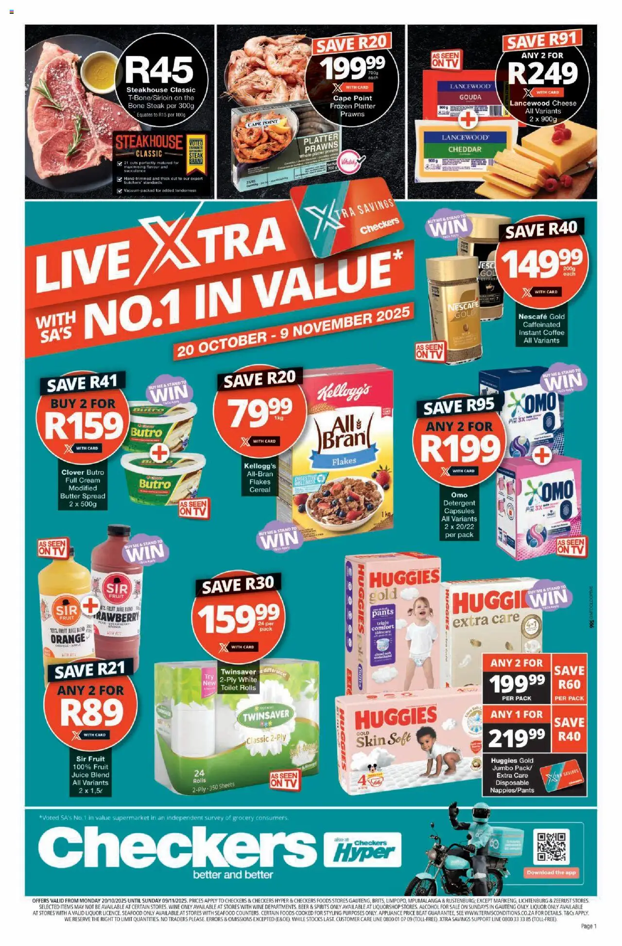 Checkers Gauteng - October Month-End Promotion 20/10 - 09/11/2025 >> Catalogue