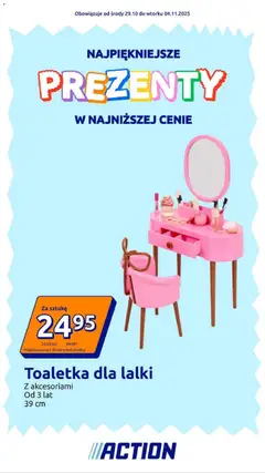 Pogląd gazetki "Presents" ze sklepu Action ważnej od 29.10.2025