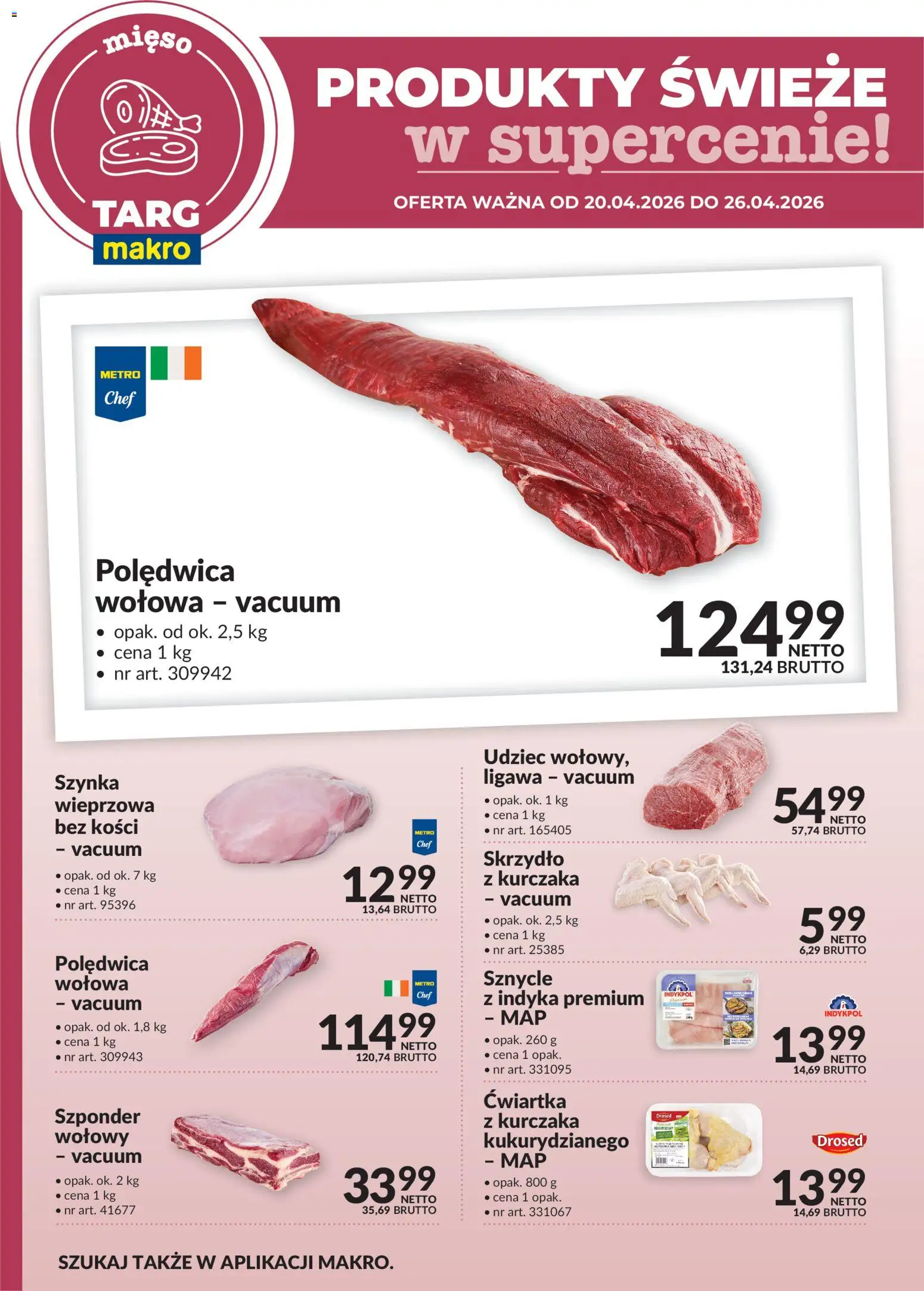 Pogląd gazetki "Makro gazetka - Produkty świeże w supercenie" ze sklepu Makro ważnej od 20.04.2026