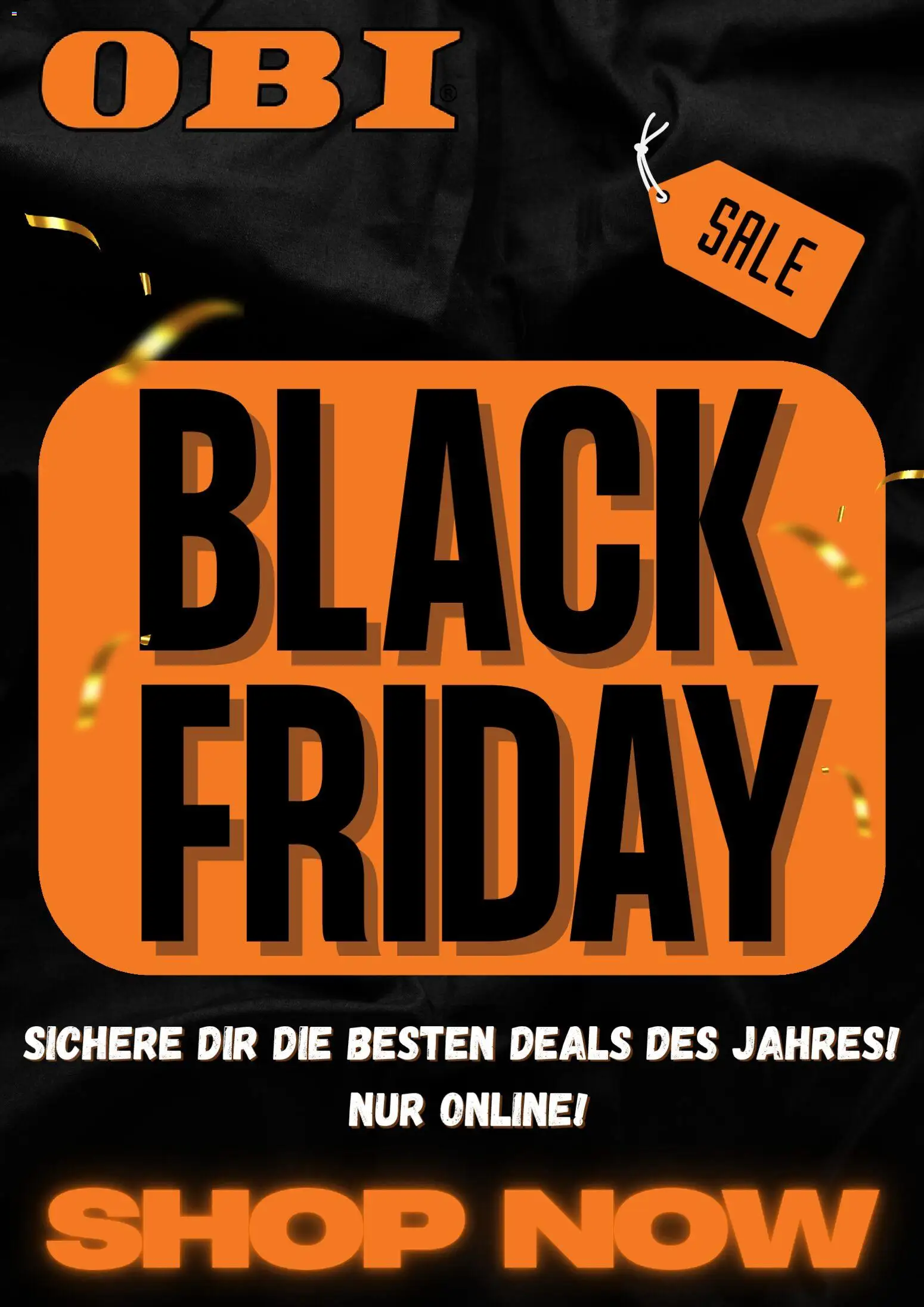 Vorschau der Angebote: OBI Black Friday gültig ab 25.11.2025