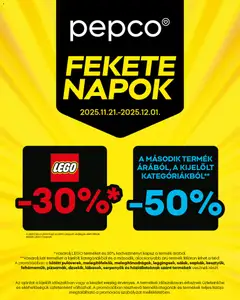 Pepco - Black Friday megtekintése, amely érvényes 2025.11.21.-től