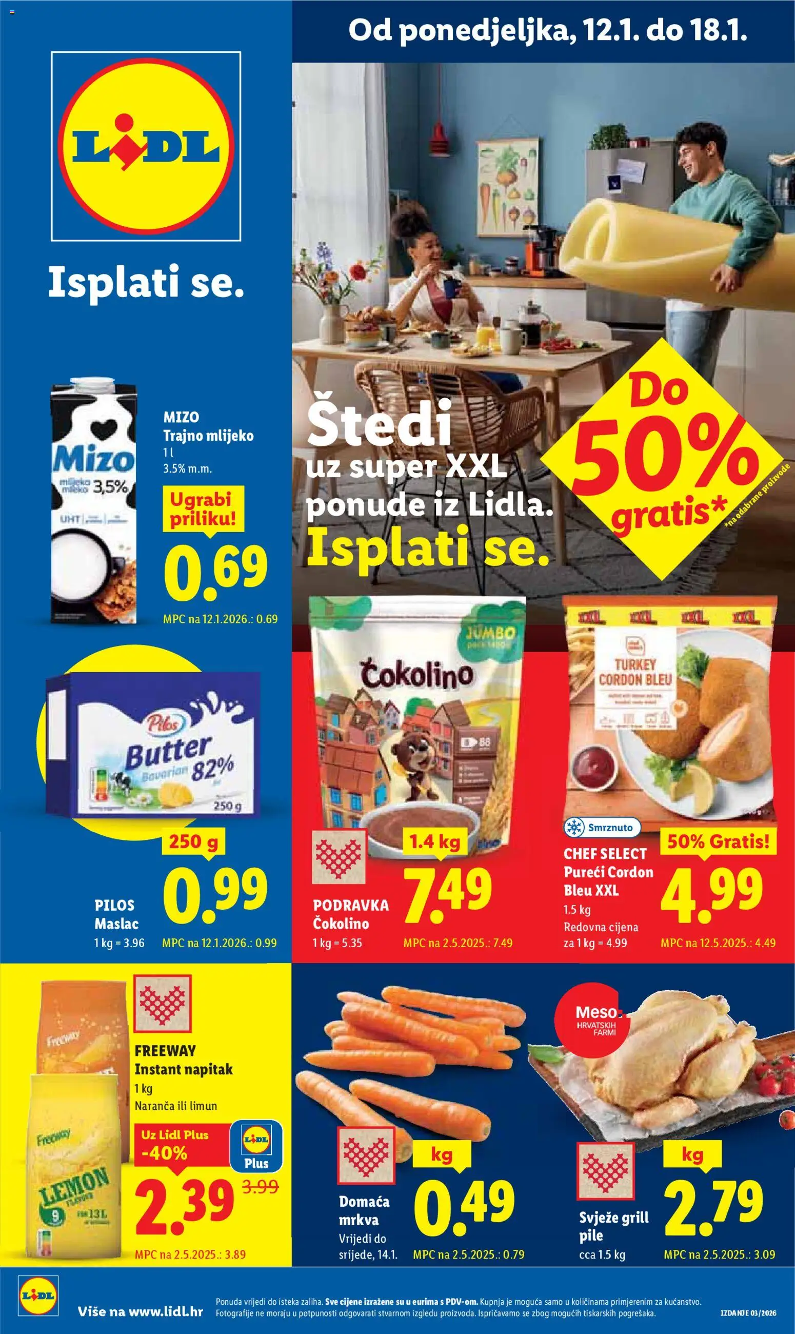 Pregled letka Katalog trgovine Lidl vrijedi od 12.01.2026