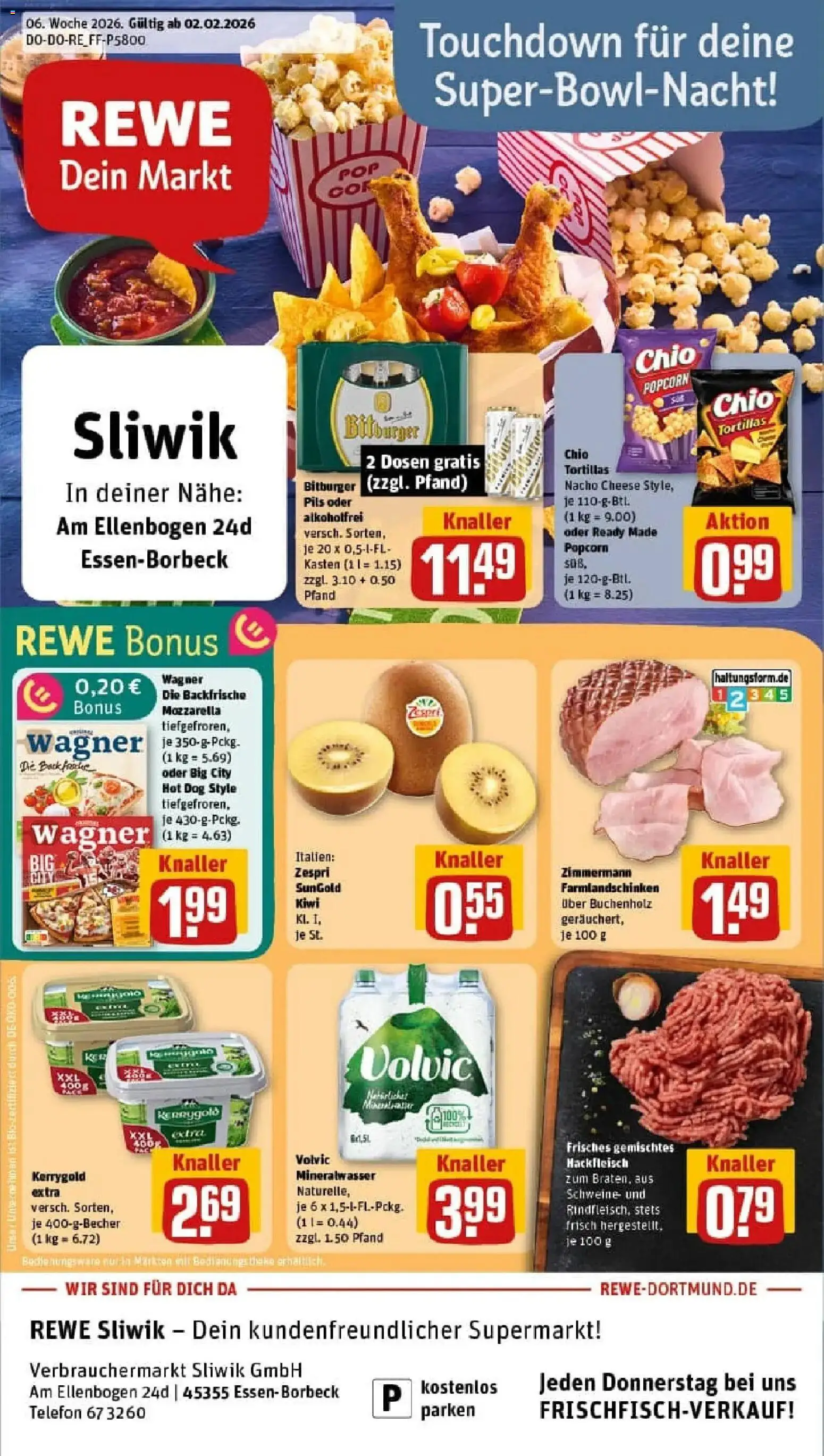 Vorschau von dem Prospekt des Geschäftes Rewe, gültig ab dem 02.02.2026