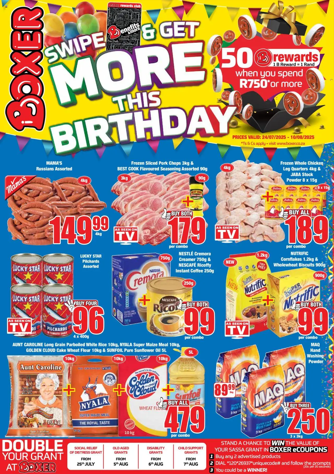 Boxer Specials from 24/07 - 10/08/2025 > Promotions