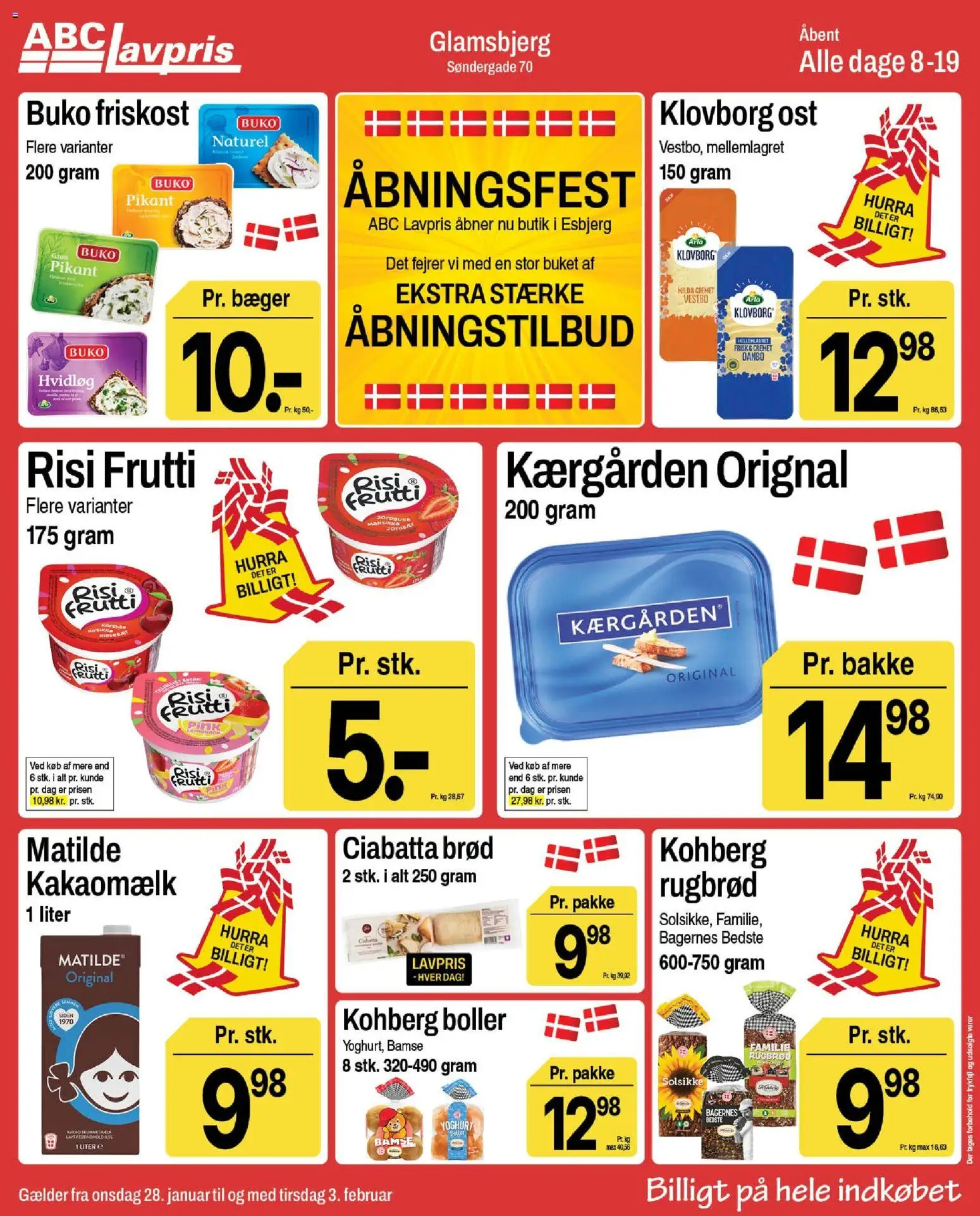 Eksempel på tilbudsavis Glamsbjerg fra butik Abc Lavpris gyldig fra 28/01/2026