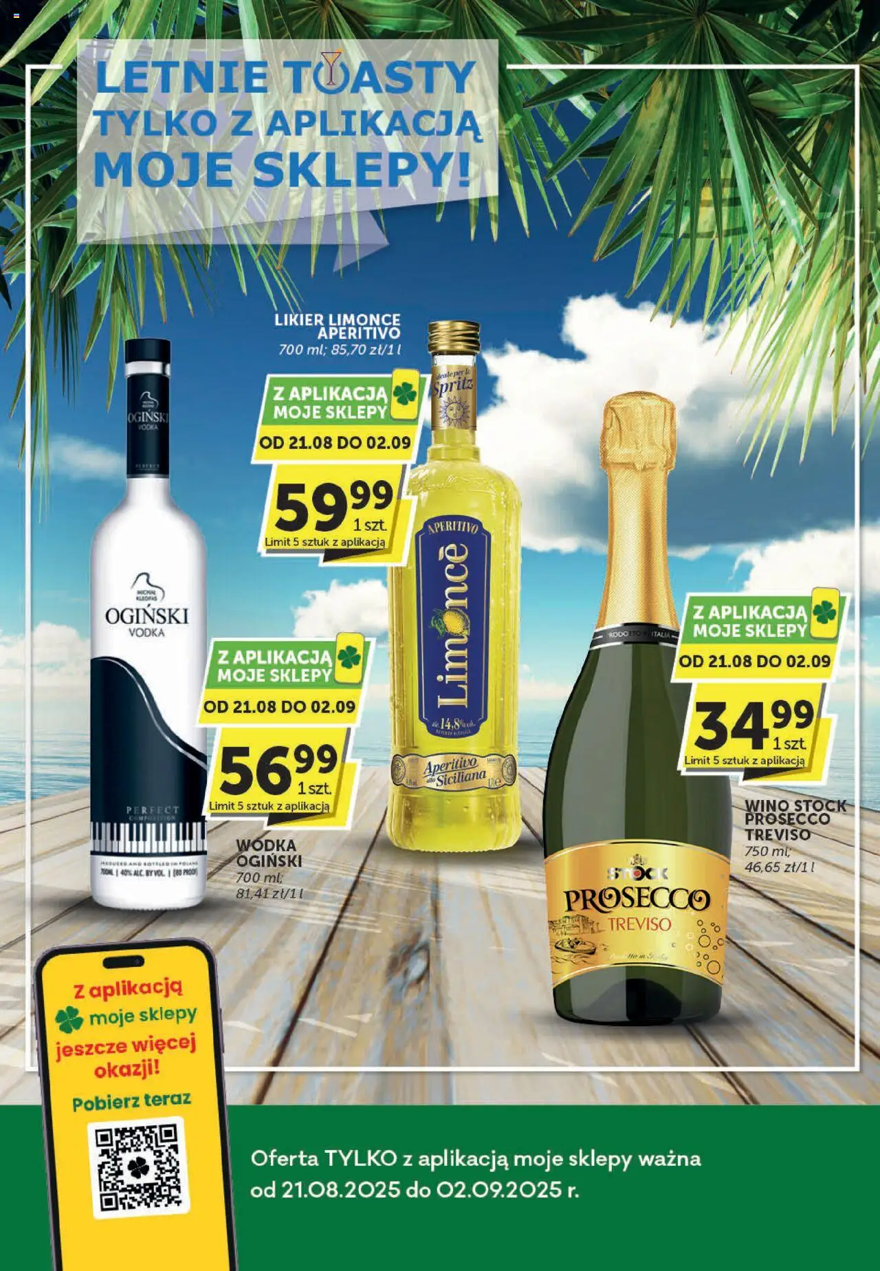 Groszek Katalog alkoholowy od 21.08.2025 - Nowa Gazetka - Numer strony 1 - Prosecco, Wino, Wódka, Ogiński, Vodka