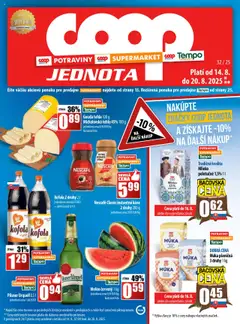 Náhľad COOP Jednota letáku platného od 14.08.2025