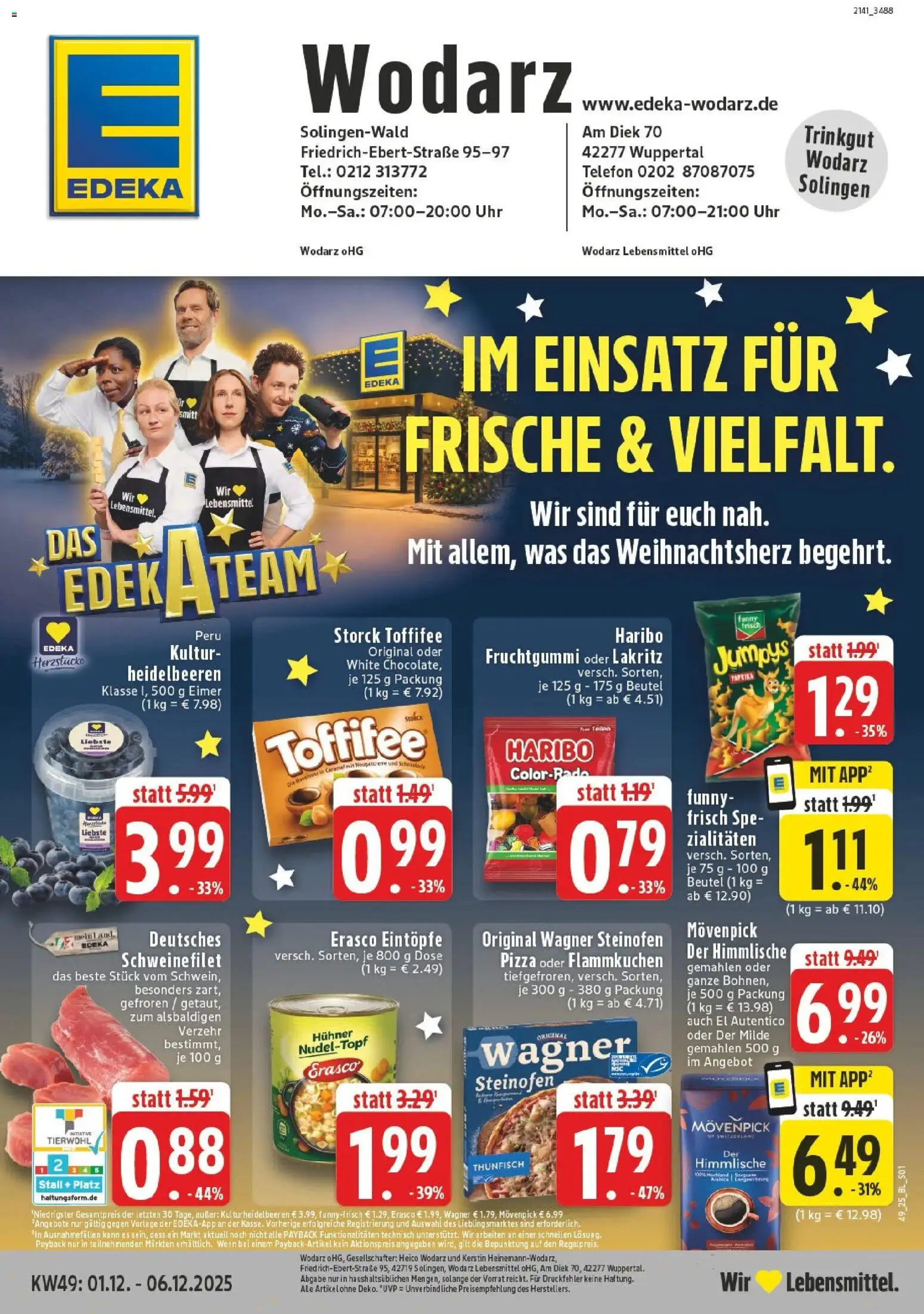Vorschau von dem Prospekt des Geschäftes Edeka, gültig ab dem 01.12.2025