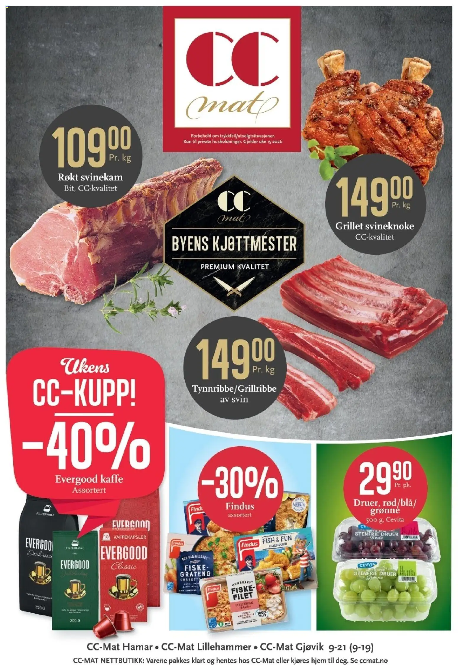 Forhåndsvis CC Mat kundeavis fra butikk CC Mat gyldig fra 06/04/2026