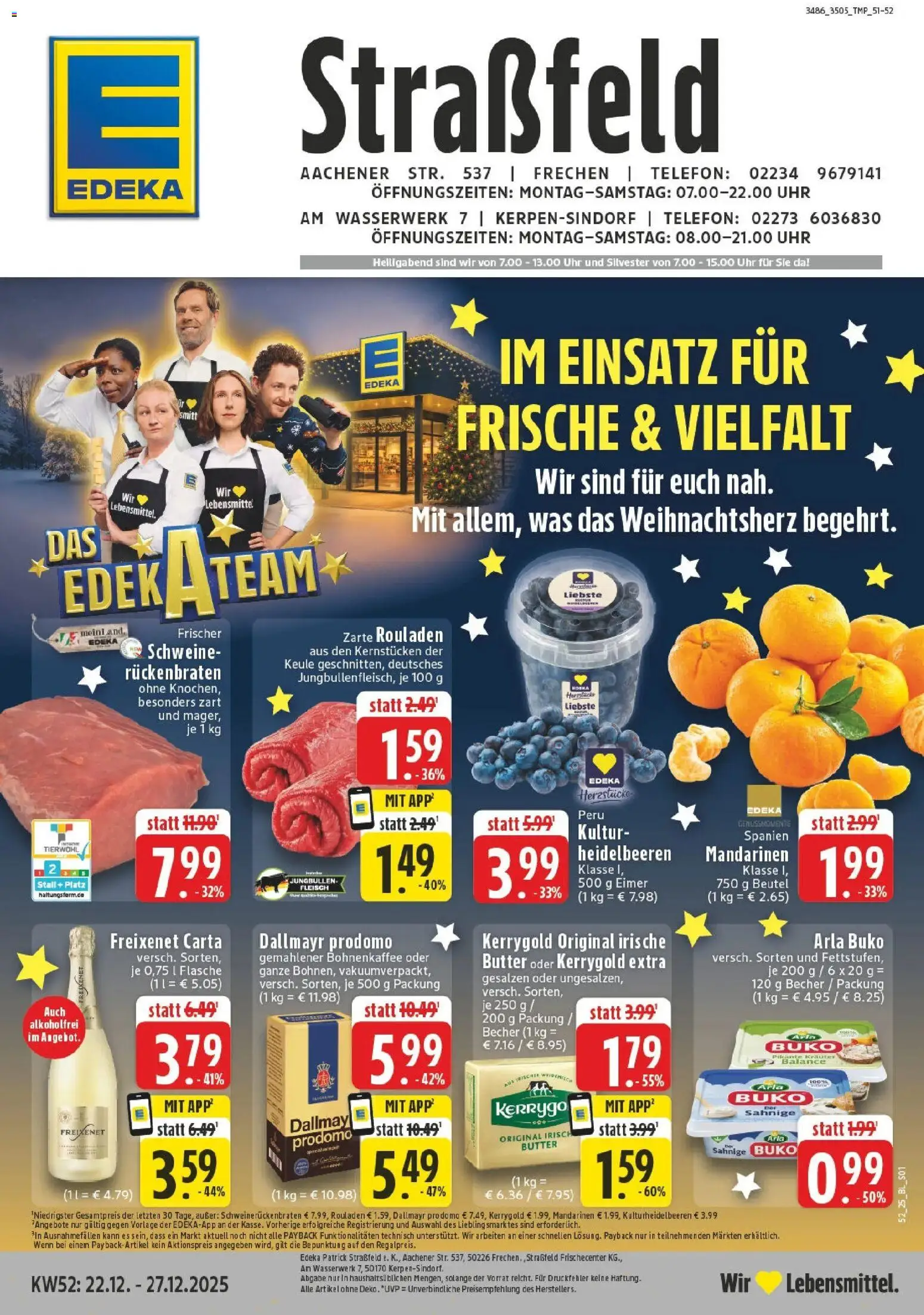 Vorschau von dem Prospekt des Geschäftes Edeka, gültig ab dem 22.12.2025