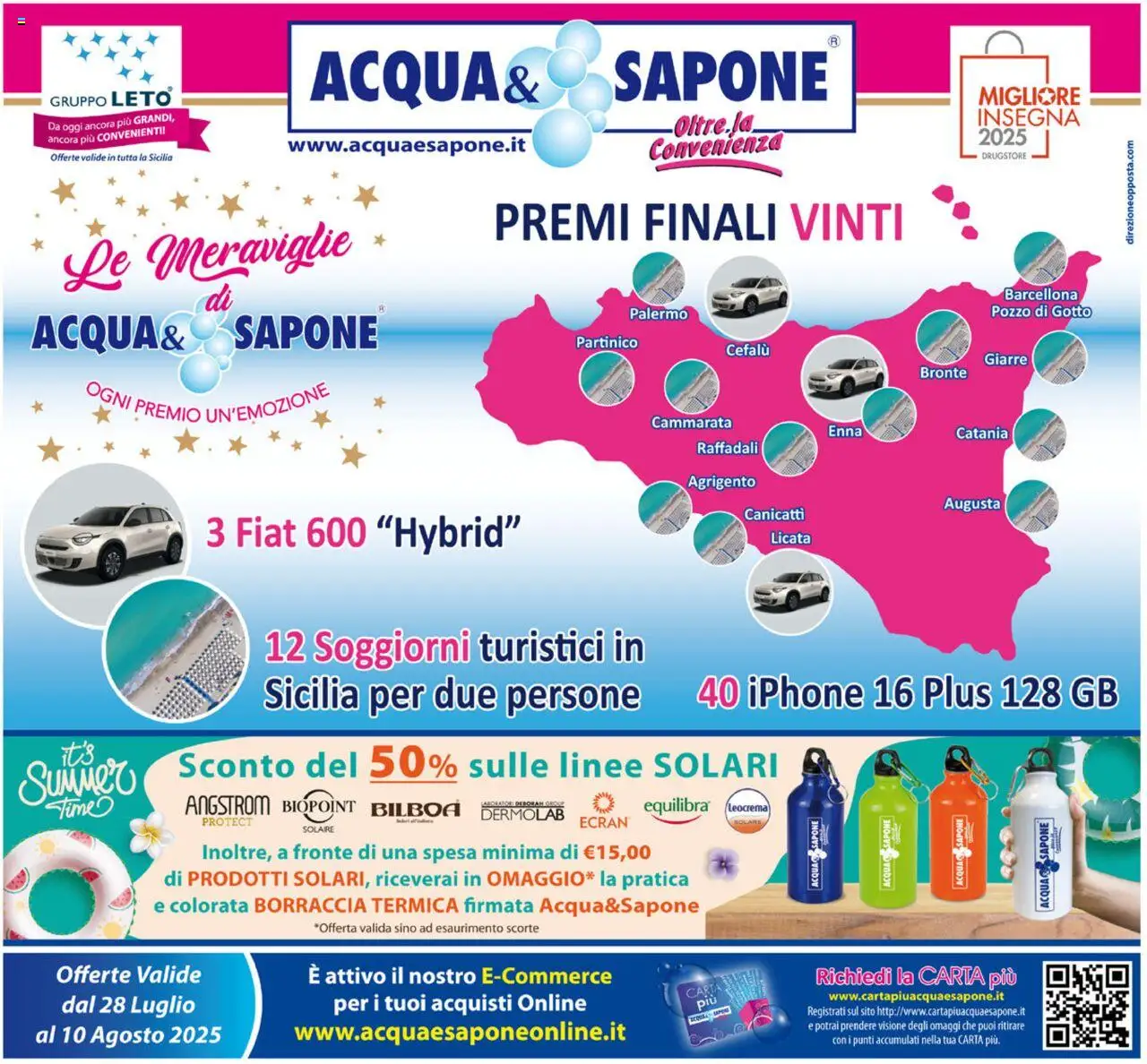 Volantino Acqua e Sapone valido da 28/07/2025 numero di pagina 1