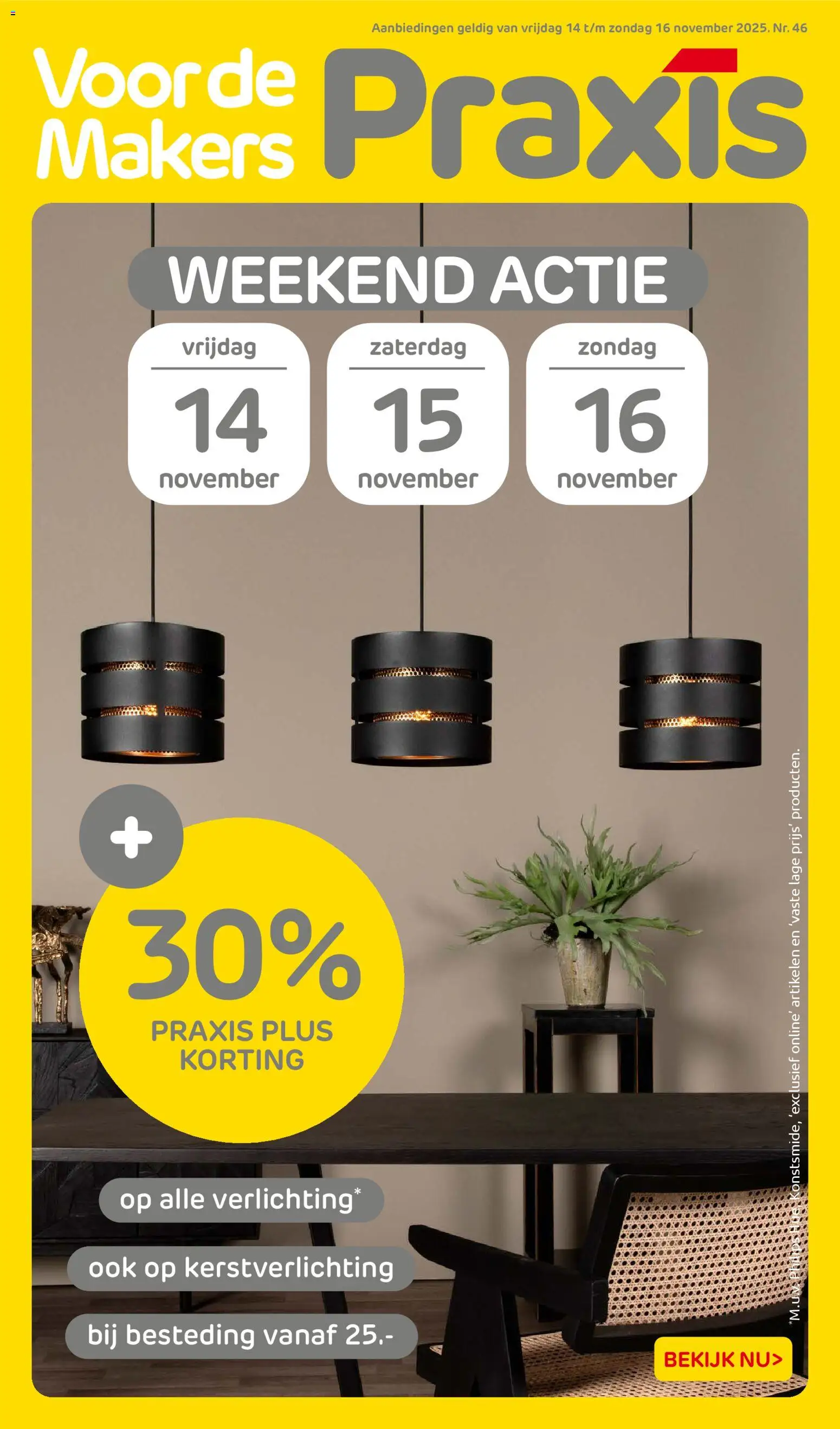 Voorbeeld van Folder weekend van winkel Praxis geldig vanaf 14-11-2025