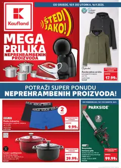 Pregled letka Split-Ravne njive trgovine Kaufland vrijedi od 10.09.2025