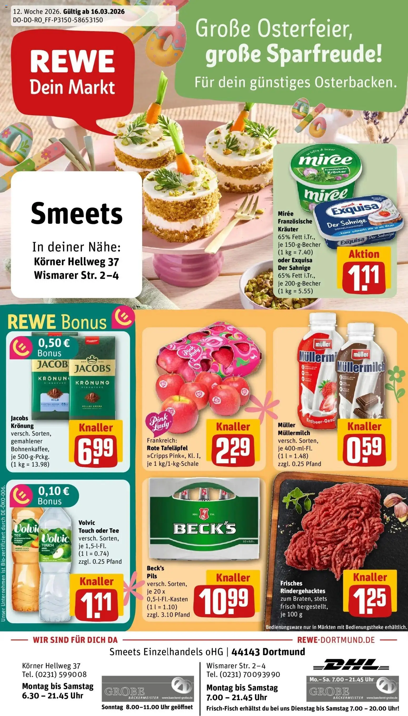 Vorschau von dem Prospekt des Geschäftes Rewe, gültig ab dem 15.03.2026