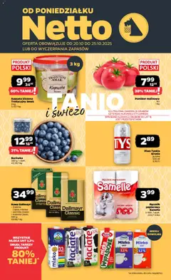 Pogląd gazetki "Gazetka spożywcza" ze sklepu Netto ważnej od 20.10.2025