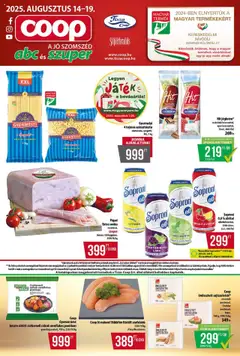 COOP - Tisza - Abc & Szuper megtekintése, amely érvényes 2025.08.14.-től
