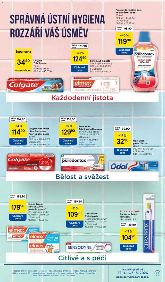 Nový Tesco leták od 22.04.