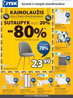 JYSK parduotuvės leidinio Leidinys galiojančio nuo 2026.02.03 peržiūra