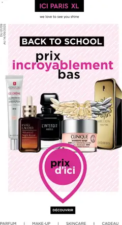 Voorbeeld van Publicité van winkel ICI Paris XL geldig vanaf 01/09/2025