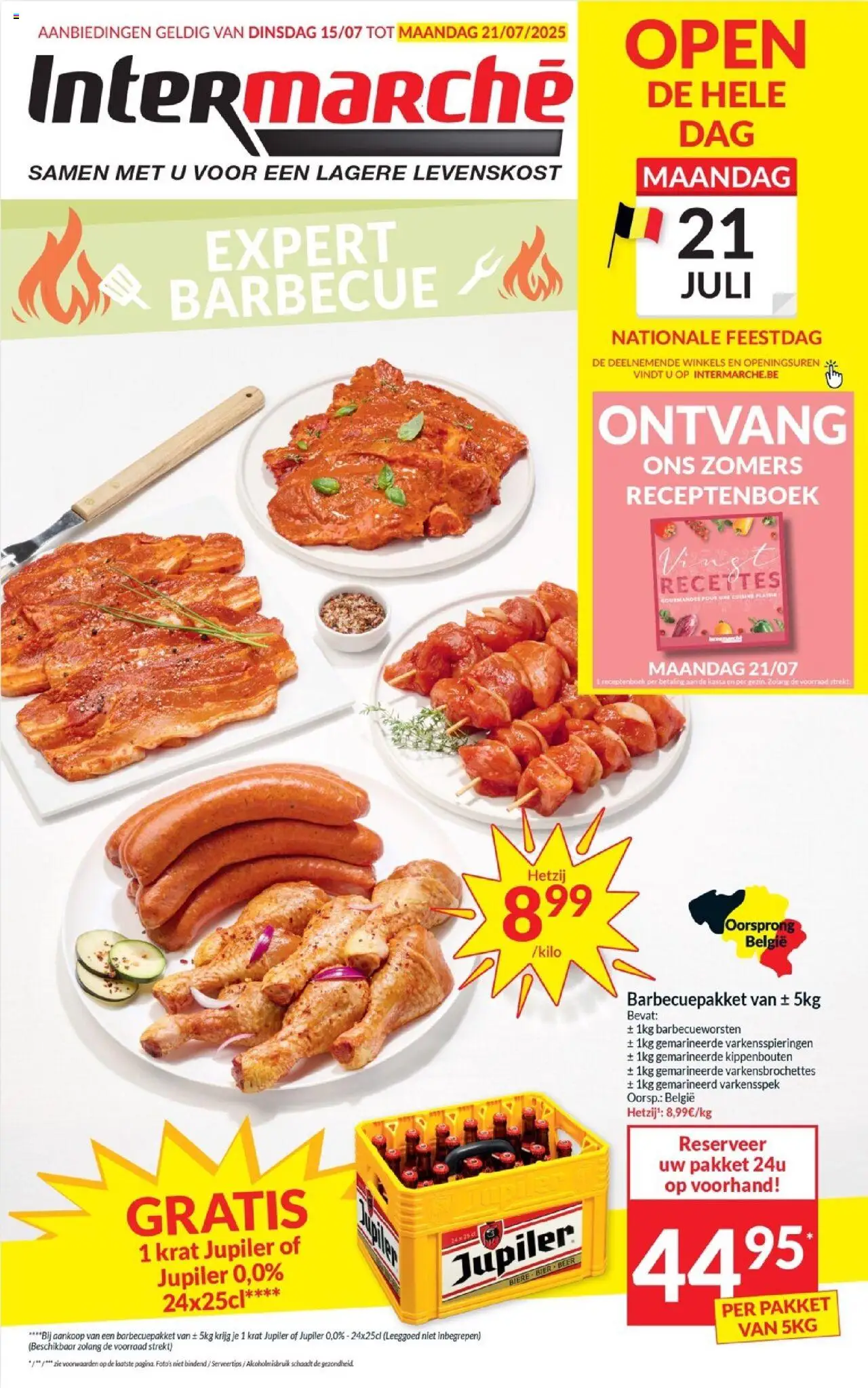 Intermarché shop Folder week 29 geldig vanaf 15/07/2025 - Paginanummer 1 - Kippenbouten, Barbecue