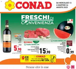 Anteprima dell'opuscolo Attuale volantino dal negozio Conad valido da 13/08/2025