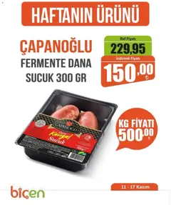 Biçen Market Haftanın Ürünü 11.11.2025 - Broşürünün önizlemesi